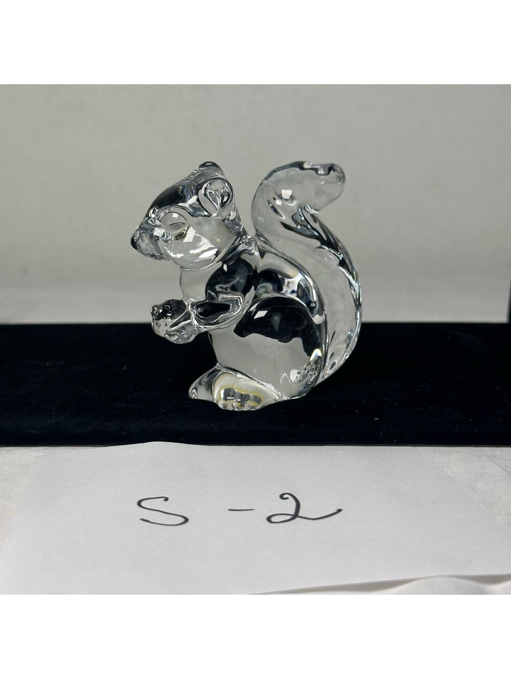 Princess House 24% Lead Crystal Squirrel Figurine Made in Czech Republic S-2